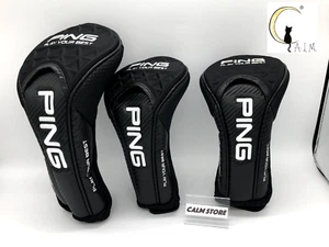 Ping TOUR LITE HC Golf Head Cover DR x1 FW x2 Set HC-P223 Black Japan Brand NEW - Picture 1 of 24