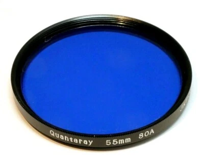 Quantaray  55mm Filter 80A  multi-coated deep blue - Image 1 of 4