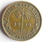 1939 East Africa Shilling - High Quality Rare Exotic African Coin - Lot #A27