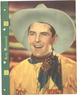 KEN MAYNARD - DIXIE HELADO WESTERN PREMIUM 1937 borde verde oscuro Foto 1 de 2