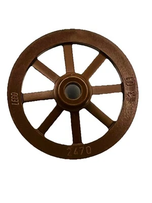 LEGO 2470 Marrón 4x Rueda de Vagón Pequeño 27mm - De Colección 1992 6038 Wolfpack Renegades Foto 1 de 4