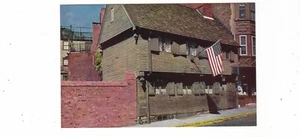 Paul Revere Haus Haus in Boston Mass. postkarte mid century - Bild 1 von 2
