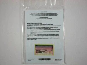 Microsoft Windows 2012 Server Standard (auch R2) Additional License 2VM/2Proc. - Bild 1 von 1