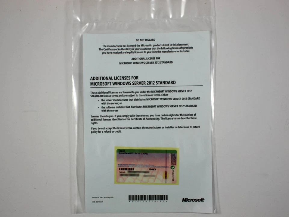 Microsoft Windows 2012 Server Standard (auch R2) Additional License 2VM/2Proc. - Bild 1 von 1