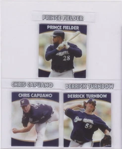 2007 Monopoly Fantasy Baseball Player Property Label Team Set Milwaukee Brewers - Picture 1 of 1