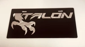 Honda Talon License Plate, Brushed Aluminum Lettering - Picture 1 of 2