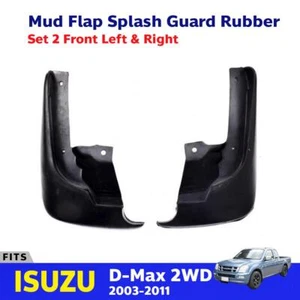 Mud Splash Guard Rubber Front Fits Isuzu D-Max Holden Rodeo 2WD UTE 2007-11 New - Picture 1 of 6