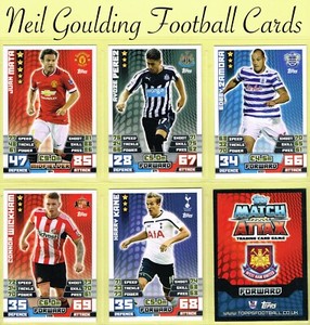 Topps MATCH ATTAX 2014-2015 ☆ Premier League ☆ Football Cards #181 to #360