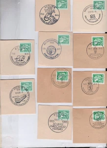 10 x Briefabschnitte mit sehr  schönen  Berlin  Stempeln (11) - Picture 1 of 1