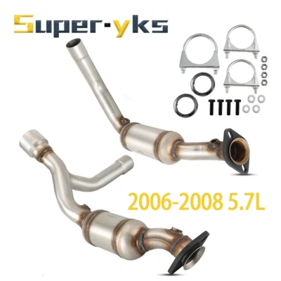 14631 For 2006 2007 2008 Dodge RAM 1500 5.7L EPA Catalytic Converters w/ Gaskets Foto 1 de 4