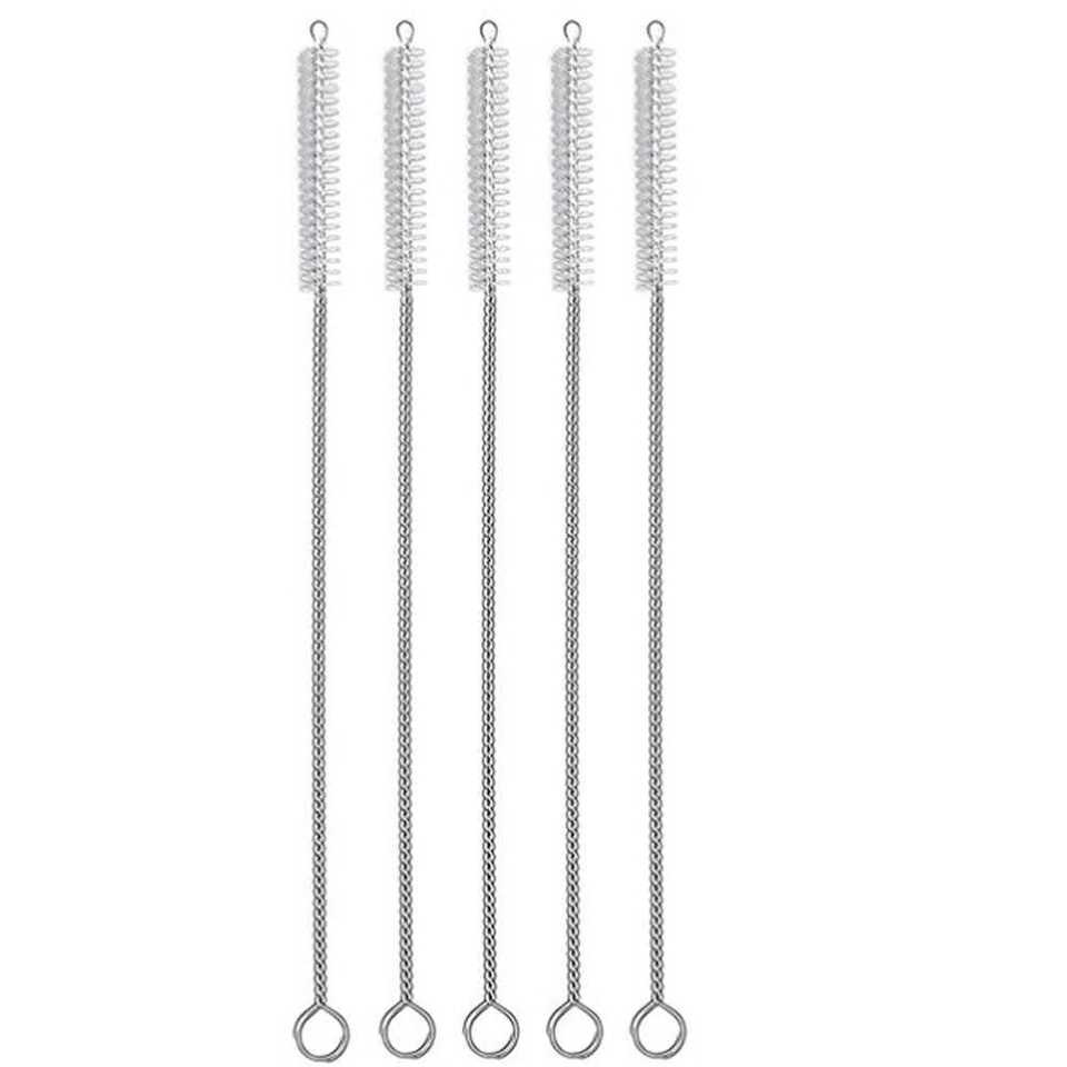 ‎REQUISITE NEEDS Reusable Drinking Bent Metal Straw - Silver, Pack of 4
