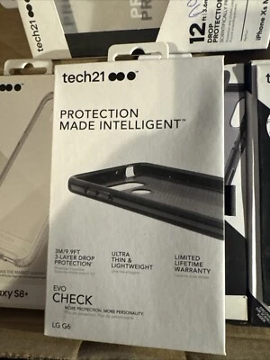 Чехол Tech21 Evo Check для LG G6 — дымчатый/черный - Изображение 1 из 4