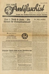 Antifaschistische Junge Garden: Der junge Antifaschist. Kampfbund. Erste Nummer - Bild 1 von 3