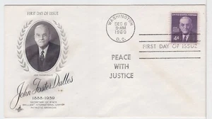 TurtlesTradingPost- John Foster Dulles 1960- #1172 FDC Artcraft Cachet - Picture 1 of 1