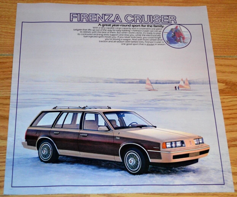1986 OLDSMOBILE FIRENZA CRUISER WAGON ORIGINAL DEALER ADVERTISEMENT PRINT AD 86 - Image 1 of 1
