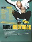 Moby Vintage 2000 Bodyrock Promo Trade Ad Poster For Play Cd Mint 8.5X11
