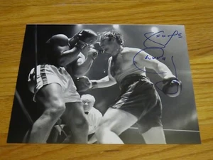 Canadian Pro Boxer GEORGE CHUVALO signed 8x10 Photo vs MUHAMMAD ALI #2 COA - Picture 1 of 2