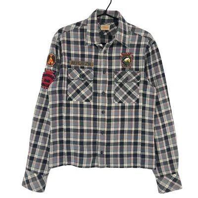 Camisa masculina xadrez formal casual Replay tamanho M - Imagem 1 de 4