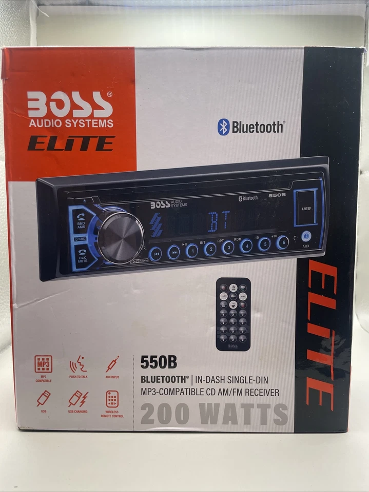 BOSS Audio 550B Indash CD Player - Image 1 of 2