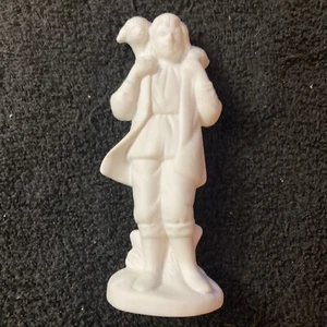 Weihnachten Keramik Krippenfigur Hirte 5,5" groß unbemalt - Bild 1 von 6