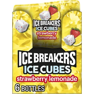 ICE BREAKERS Strawberry Lemonade Gum, Sugar-Free, 3.24 oz, 6-Pack (40 Pieces Eac - Picture 1 of 7