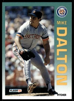 1992 Fleer Baseball Card Mike Dalton Detroit Tigers #131 - Image 1 of 2