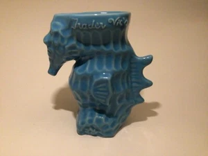 Trader Vic’s of Seychelles Seahorse 14 oz Ceramic Tiki Mug Cup Brand New - Picture 1 of 7