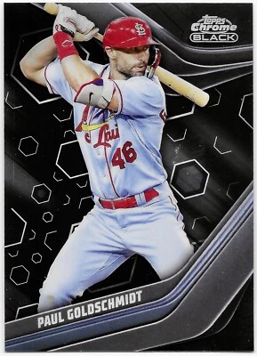 2023 Topps Chrome Black - Paul Goldschmidt St Louis Cardinals #4 - Image 1 of 2