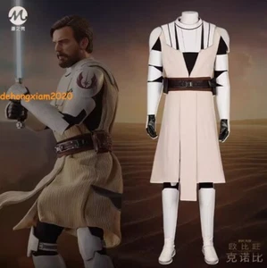 Star Wars Obi-wan Kenobi Armor Cosplay Version Costume Set Jedi Master Full Suit - Picture 1 of 22