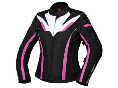 iXS Textiljacke Damen RS-1000-ST | Schwarz-Weiß-Pink | Sportliche wasserdicht... - Bild 1 von 2