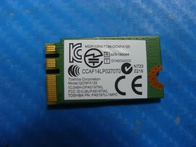 Toshiba Satellite C55-B5200 15.6" Genuine WiFi Wireless Card QCNFA125 - Image 1 of 2