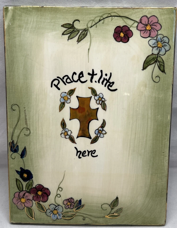 Blue Sky Heather Goldminc Tealight Serenity Church SOMENTE BASE - Imagem 1 de 4