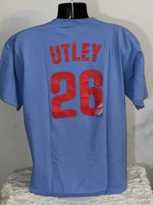 PHILADELPHIA PHILLIES CHASE UTLEY MLB SHORT SLEEVE JERSEY SHIRT MENS XL AS IS - Image 1 of 3
