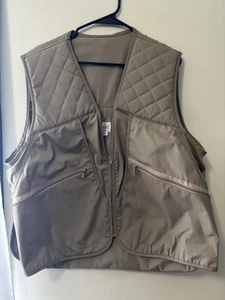 VTG Orvis Fly Fishing Vest Mens Size XL Khaki Tan - Picture 1 of 4