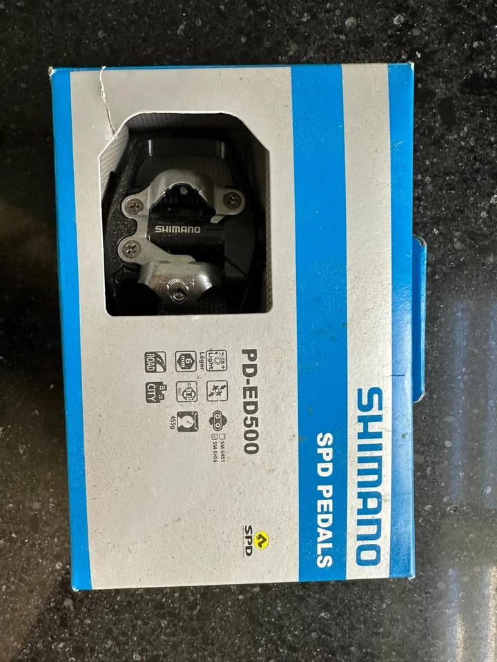 Pedales genuinos Shimano PD-ED500 SPD negros carretera MTB touring nuevos. ¡ENVÍO GRATUITO! Foto 1 de 1