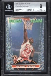 1992 Topps Stadium Club Beam Team #1 Michael Jordan BGS 9 Mint - Bild 1 von 2
