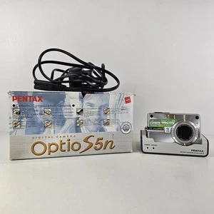 Pentax Optio S5n 5.0MP Digital Camera - Tested Working Boxed With Charger  - Picture 1 of 17