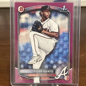 2025 Bowman Didier Fuentes 1st Fuchsia Border /299 #BP-87 Atlanta Braves - Bild 1 von 4
