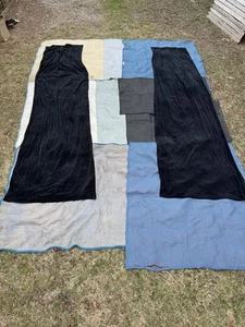 DRAPER ULTIMATE FAST FOLD SCREEN Dress Kit Side Wing Drapes 13ft Velour - Picture 1 of 5