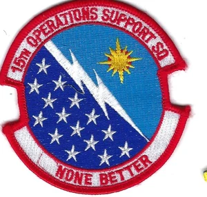 PATCH USAF 15TH OPERATIONS SUPPORT SQ HICKAM AFB JT-49 - Picture 1 of 1