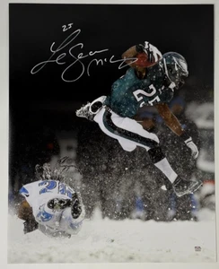 LeSean McCoy Firmado Philadelphia Eagles Snow Game 16x20 Foto PSA 642 - Imagen 1 de 3