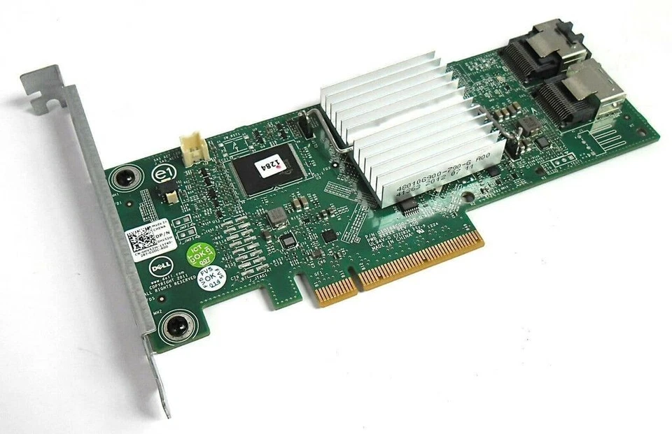 Dell HV52W PowerEdge RAID Controller H310 8-Port PCIe SATA/SAS RAID Card w/Cable - image 1 of 1