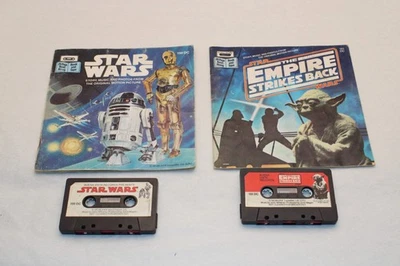 2 libros de cuentos vintage de Star Wars con cintas de casete buenos libros Foto 1 de 4