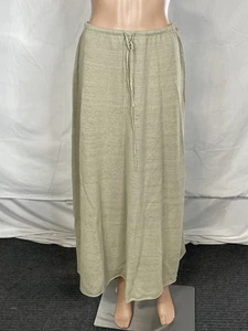 Massimo Dutti Women's Skirt Linen Blend Long Size S Beige Greenish - Picture 1 of 8