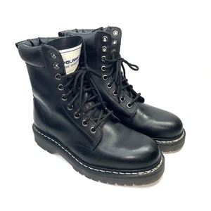 Polaris Men's Lace Up Black Leather Composite Toe Boot - Picture 1 of 11