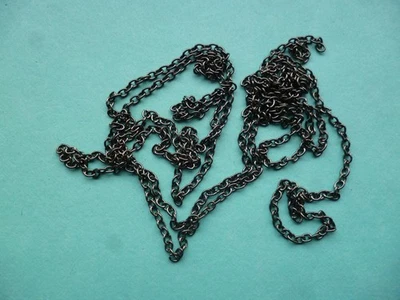Model Boat quality gunmetal coloured 2mm1mm anchor chain  1 Meter (FREE POST) - Image 1 of 2