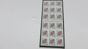 USPS 1993 Pine Cone Booklet Pane of Eighteen 29c Stamps. Scott # 2491a. - Picture 1 of 1