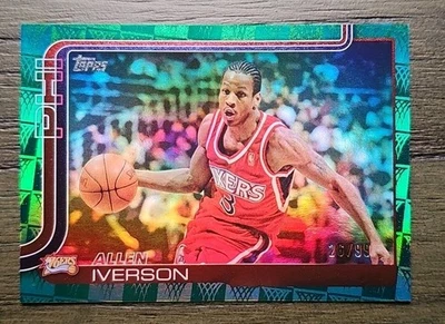 Allen Iverson 2025-26 Topps Flagship Season Tip Off Green Foil /99 - image 1 of 2