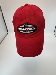 North Carolina State Wolfpack Hat Cap Red Top Of The World Dad Mens - Picture 1 of 10