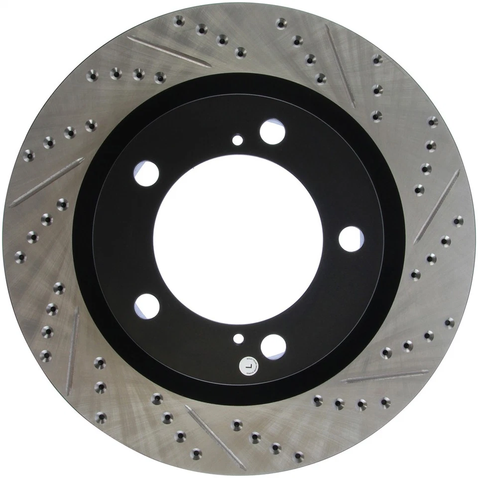 StopTech 127.44156L Front Left Drilled Disc Brake Rotor for 07-19 Toyota Tundra - Image 1 of 4